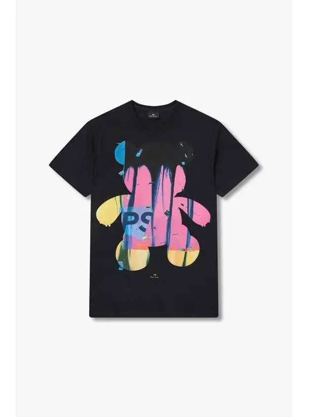 PS Teddy Graphic Slim T Shirt Black