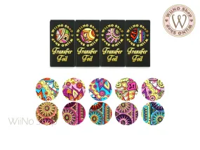 Pucci Colorful Pattern Transfer Foil Nail Art Decoration Set