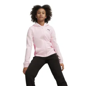 Puma tracksuit with hood for girls 673586-67 pink-black