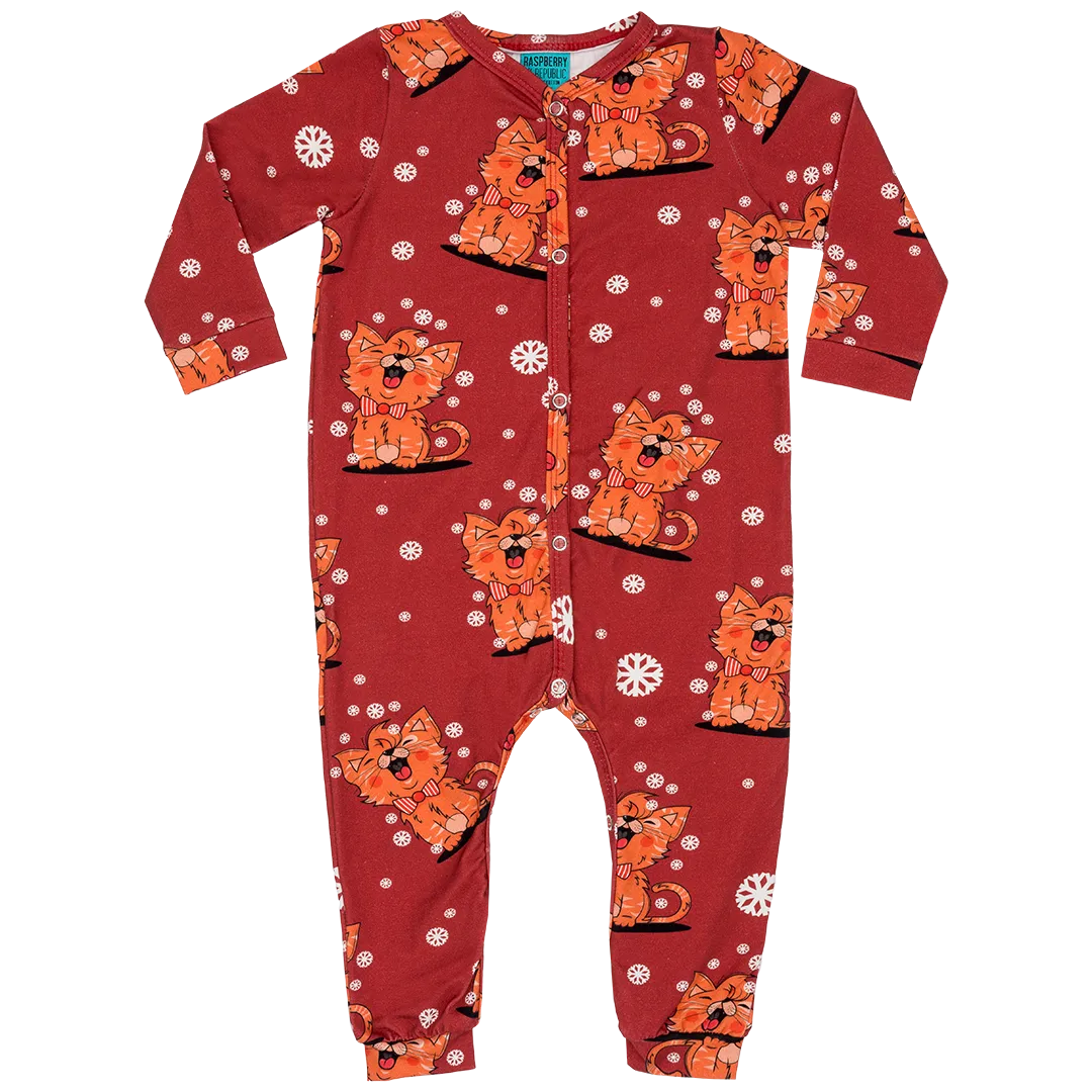 Raspberry Republic Meow Meow Sleepsuit