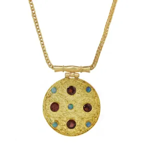 Ravenna Garnet and Opal Necklace