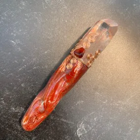 Red Jasper, Carnelian & Red Quartz Crystal Wand