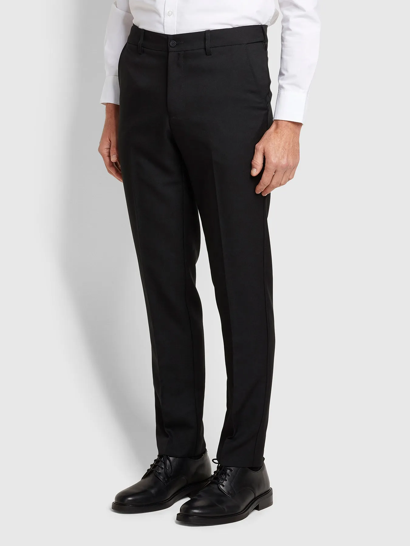 Roachman Flexi Waist Trousers In Black