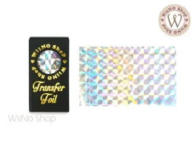 Silver Holographic Mosaic Nail Transfer Foil (HL-M-02)