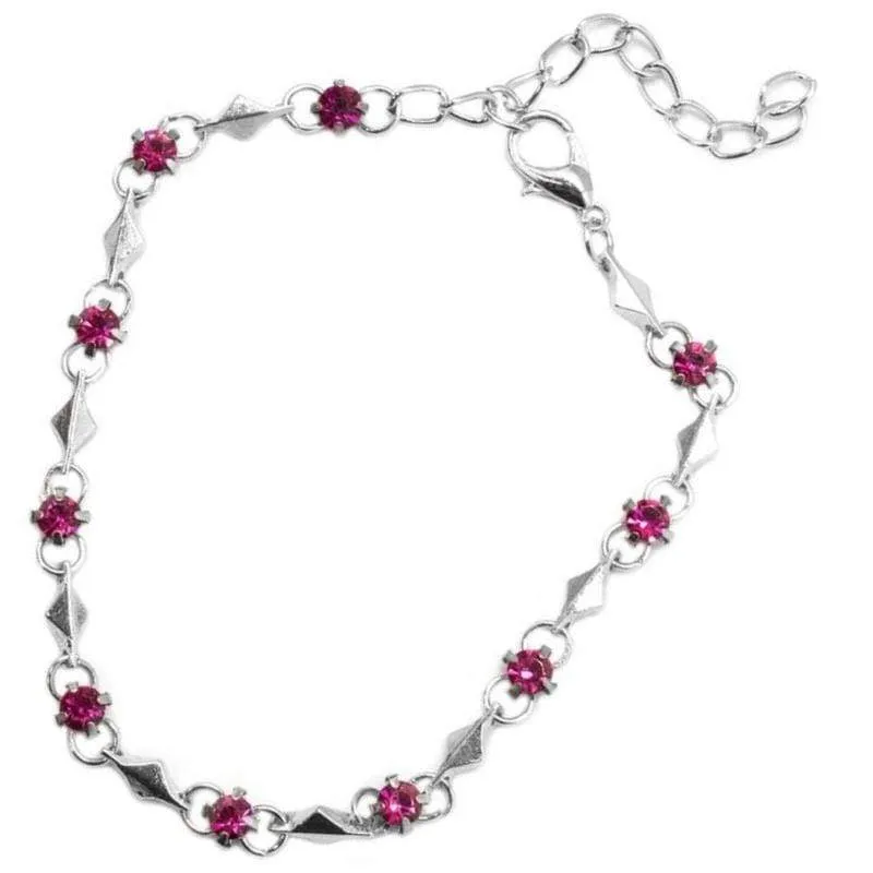 Sparkle and Shine Dainty Pink Bracelet