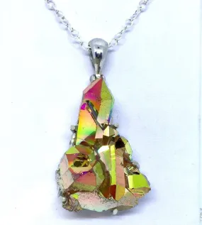 Sunset Aura Quartz Pendant