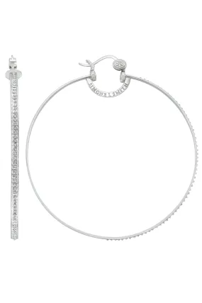 Timeless Hoops with Diamond Embellishments - Extra Large